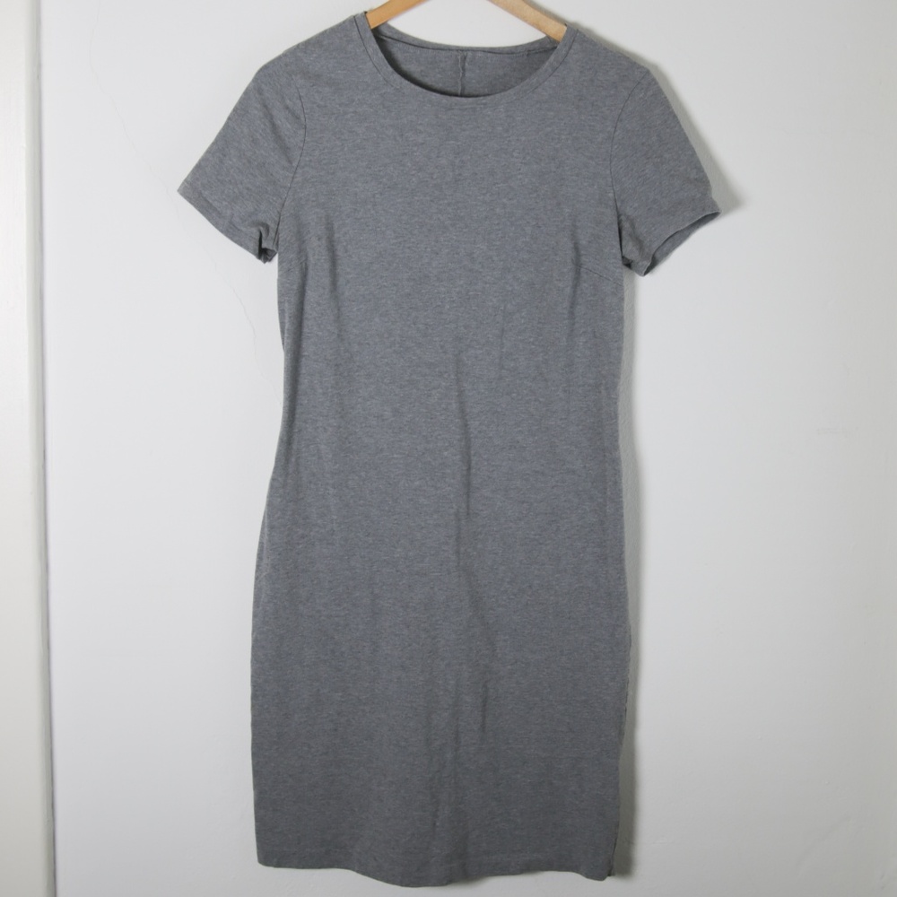 Dark Heather Jersey Dress - Picture 1 of 4